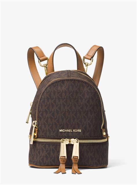 michael kors rhea signature backpack|Michael Kors rhea mini.